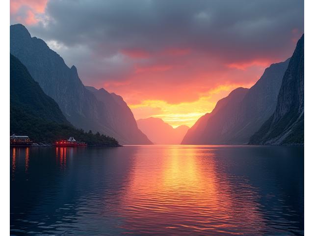Landskapsfotografering av norsk fjord